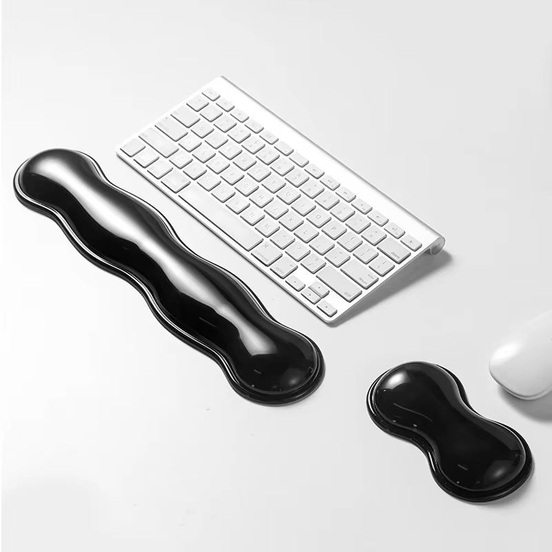 Laptop Accessories Productivity - แผ่นรองเมาส์สำหรับสำนักงานและบ้าน พร้อมที่รองข้อมือ ออกแบบตามหลักสรีรศาสตร์ สำหรับคอมพิวเตอร์ตั้งโต๊ะ แล็ปท็อป และอุปกรณ์สำนักงาน