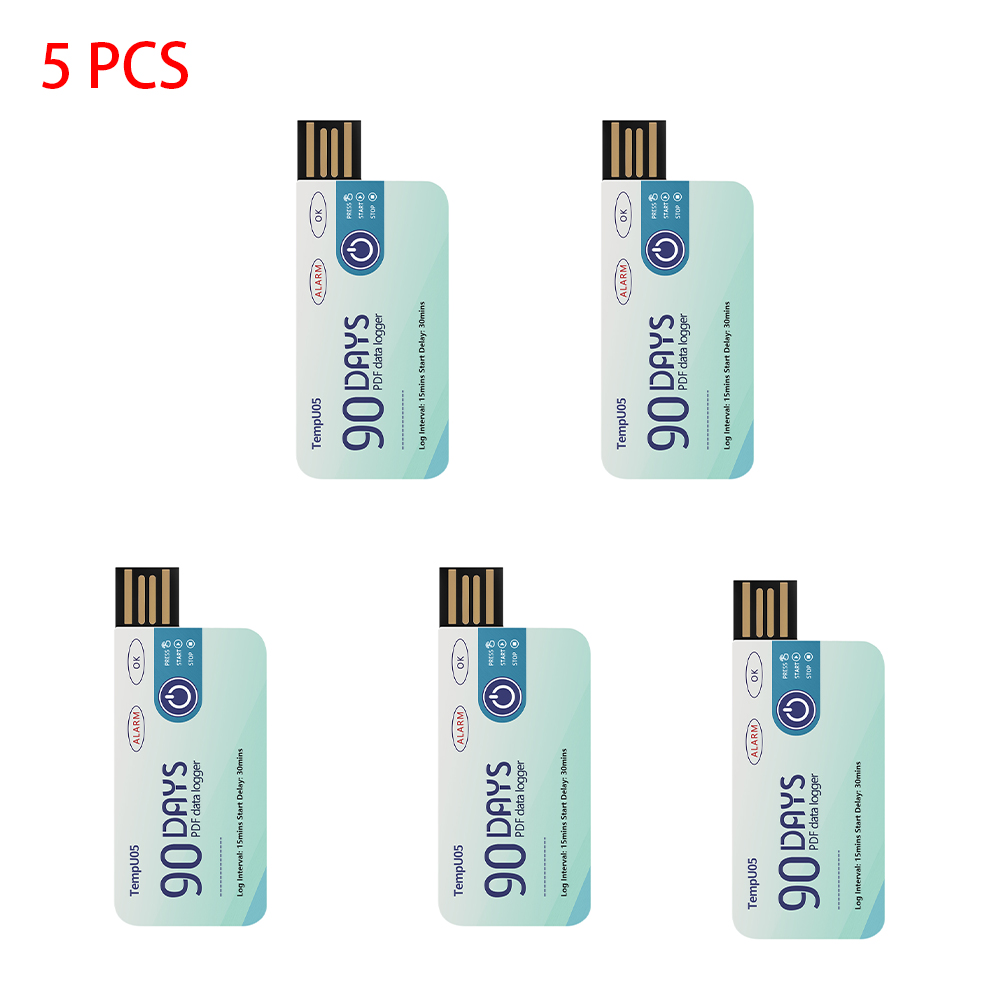 Monitor Portable Usb - 5 ชิ้น/ล็อต TempU05 อุณหภูมิ Data Logger
