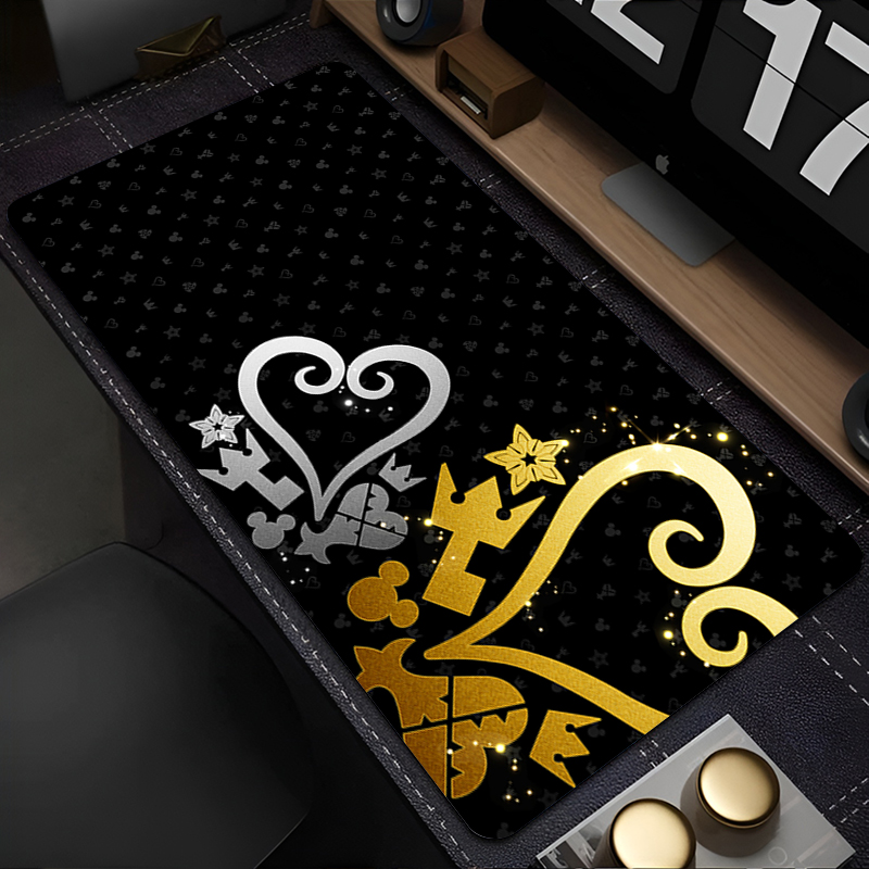 Laptop Accessories Productivity - แผ่นรองเมาส์อนิเมะสีดำและสีขาวสำหรับตั้งโต๊ะ อุปกรณ์เสริมสำหรับเล่นเกมบนพีซี แผ่นรองเมาส์สำหรับคีย์บอร์ดและเมาส์ แล็ปท็อป แผ่นรองเมาส์ K-Kingdom