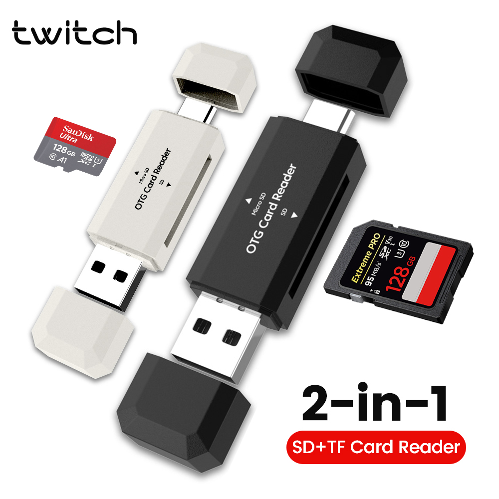 Laptop Accessories For Programmers - เครื่องอ่านการ์ด 2 in 1 แบบ Type