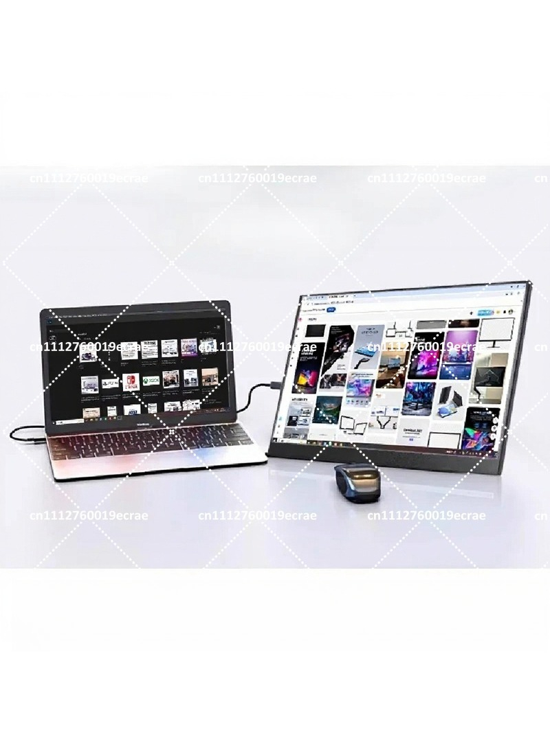 Monitor Portable Usb - จอภาพพกพา 4K สำหรับแล็ปท็อป, หน้าจอภายนอกสำหรับเล่นเกมพร้อมพอร์ต USB-C, จอแสดงผลเสริมเพื่อเพิ่มประสิทธิภาพการทำงาน