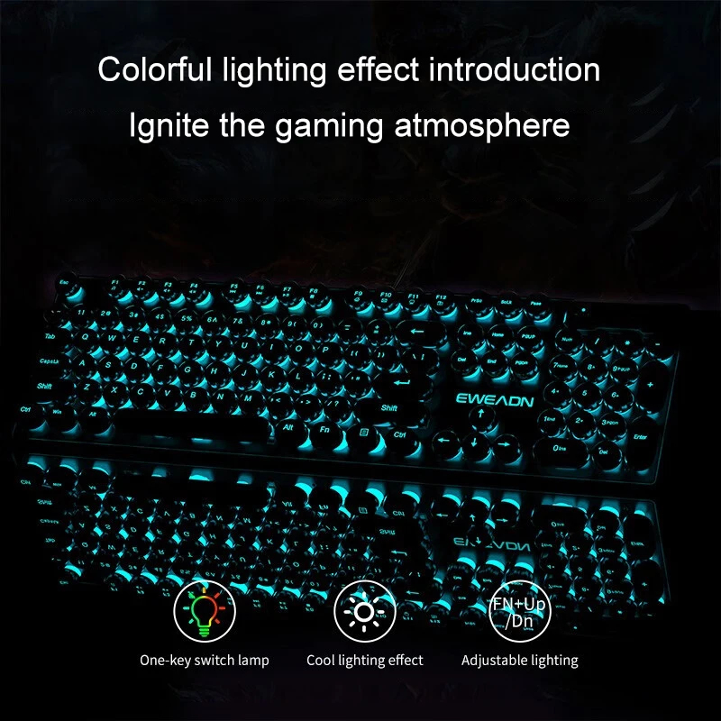 ชุดคีย์บอร์ดและเมาส์สไตล์เรโทร - Laptop Accessories Toys บทวิจารณ์และราคา