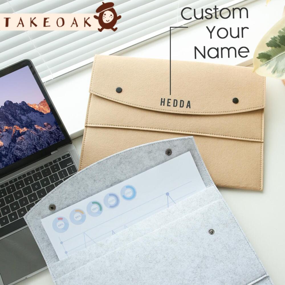 แฟ้มเอกสารผ้าสักหลาดแบบมีกระดุ - Laptop Accessories Name บทวิจารณ์และราคา