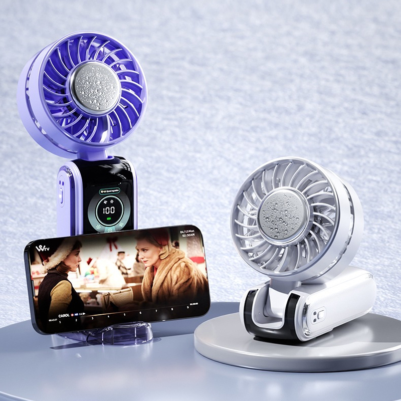 พัดลมพกพาขนาดเล็ก 3600mAh พับไ - Monitor Portable Usb บทวิจารณ์และราคา