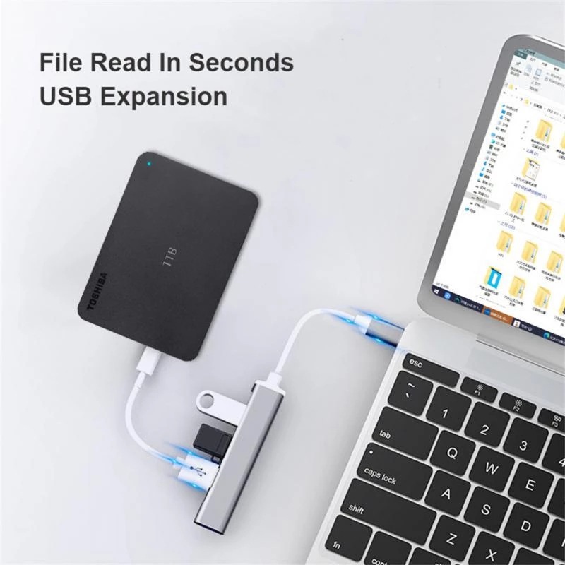 4-in-1 USB C HUB 3.0 ประเภท C  - Laptop Accessories For Programmers บทวิจารณ์และราคา