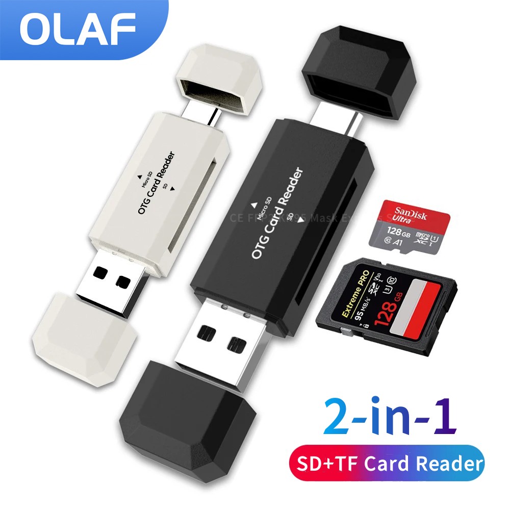 2 in 1 ประเภท C SD TF Card Rea - Laptop Accessories For Programmers บทวิจารณ์และราคา