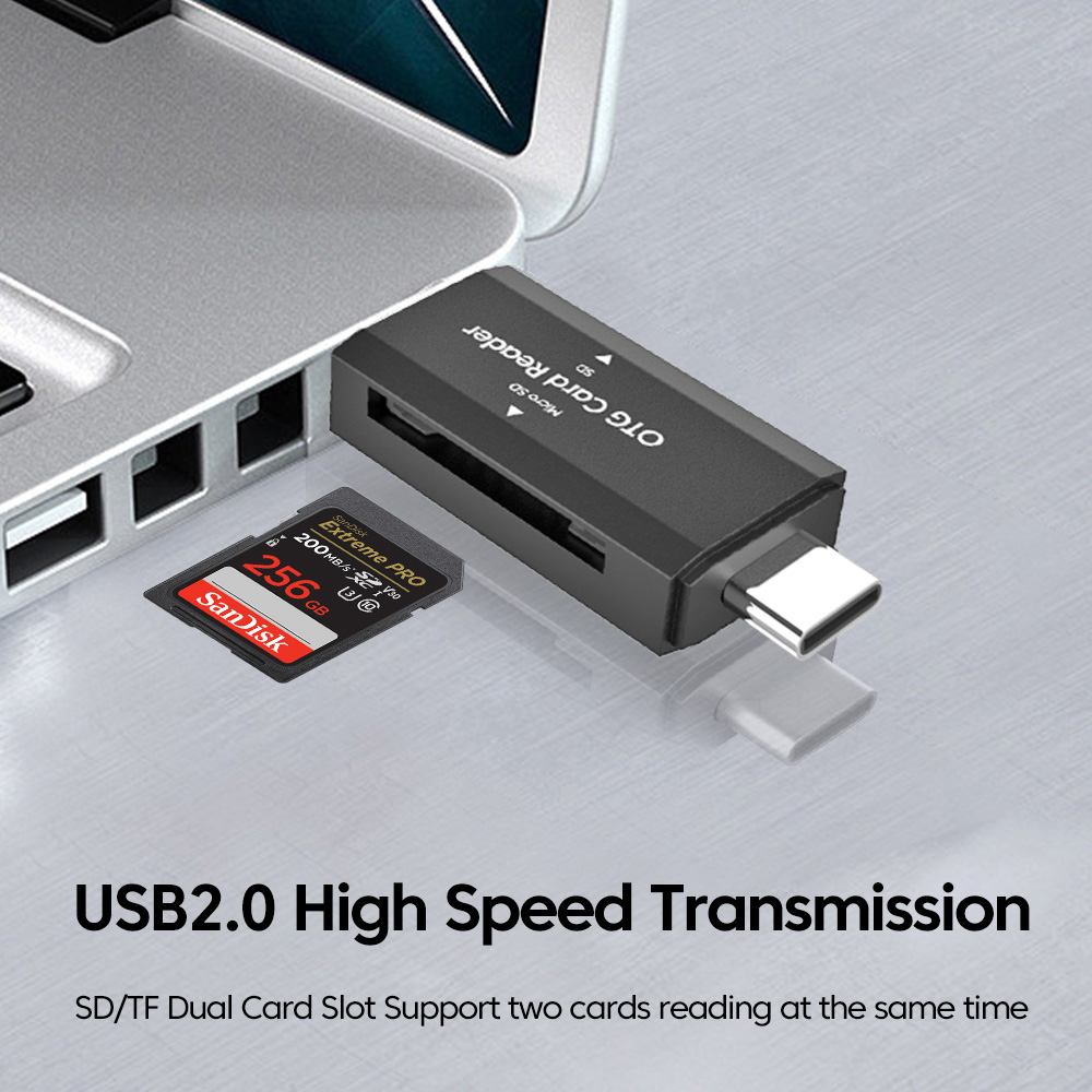 2 in 1 ประเภท C SD TF Card Rea - Laptop Accessories For Programmers บทวิจารณ์และราคา