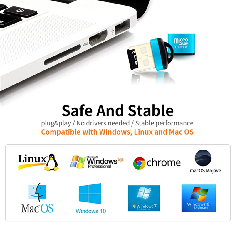 Mini USB Micro SD/TF Memory Ca - Laptop Accessories Productivity บทวิจารณ์และราคา