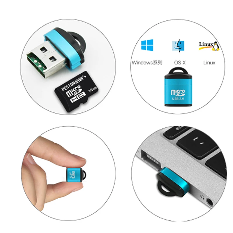 Mini USB Micro SD/TF Memory Ca - Laptop Accessories Productivity บทวิจารณ์และราคา