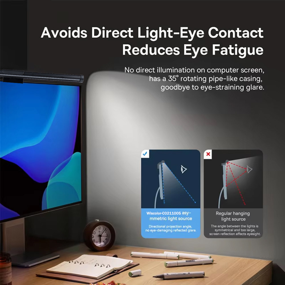 Wiscolor LED หน้าจอแขวน Light  - Monitor Portable Usb บทวิจารณ์และราคา