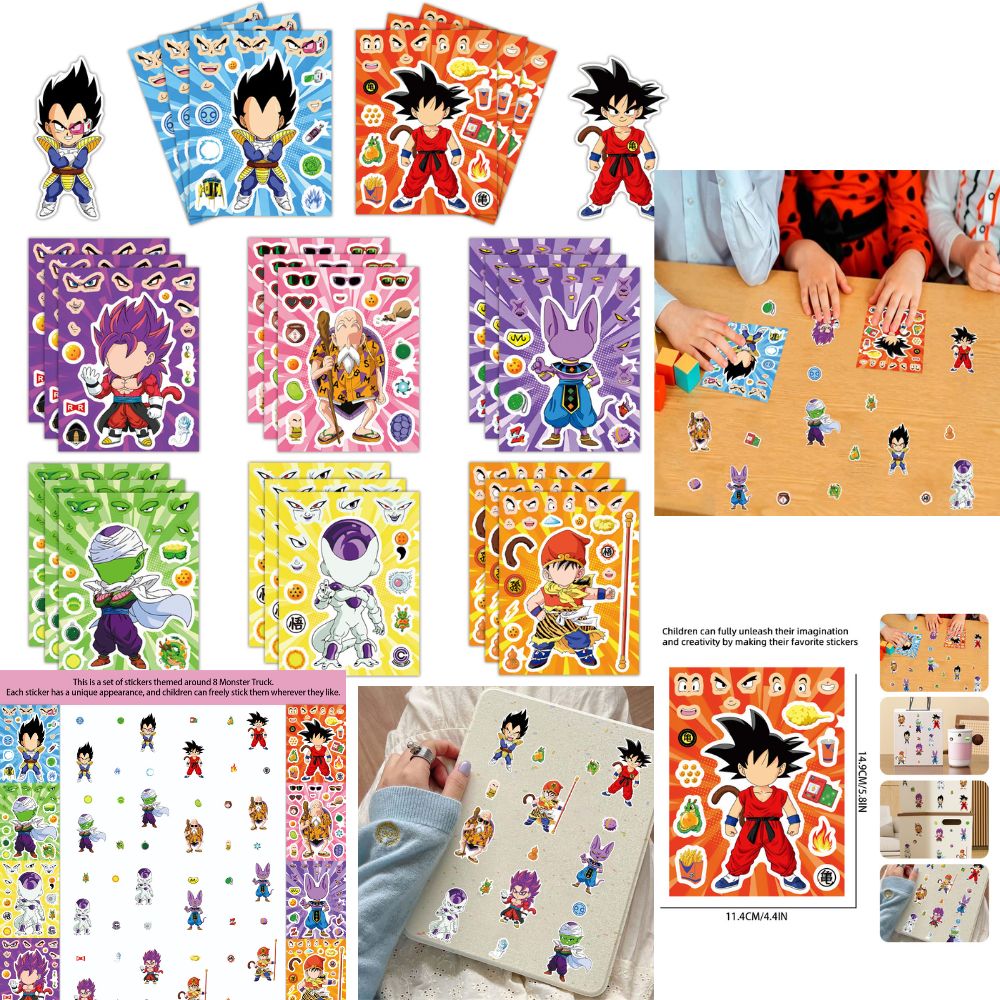 8/32 แผ่น สติกเกอร์อนิเมะดราก้ - Laptop Accessories Toys บทวิจารณ์และราคา