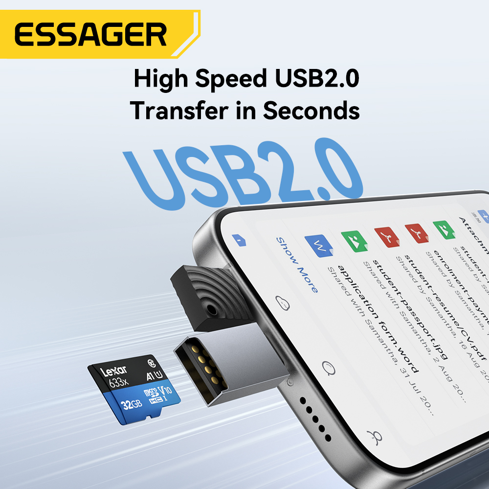Essager 2 in 1 TF SD Card Read - Laptop Accessories For Programmers บทวิจารณ์และราคา